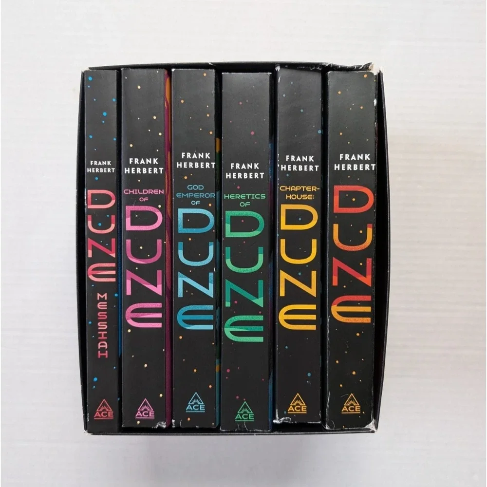 READ Ace Dune 6-Book Box Set by Frank Herbert Paperback English Sci-Fi Fiction